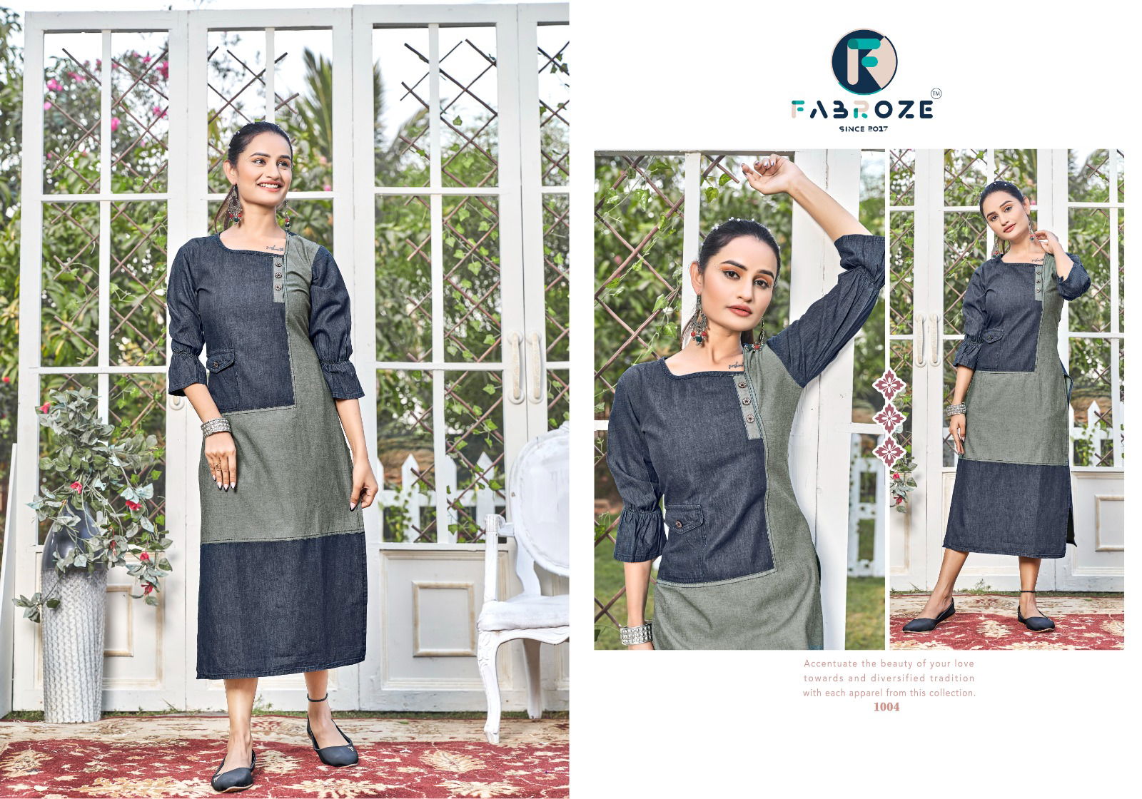 Fabroze Lakshya 1 Party Wear Wholesale Denim Kurti Catalog